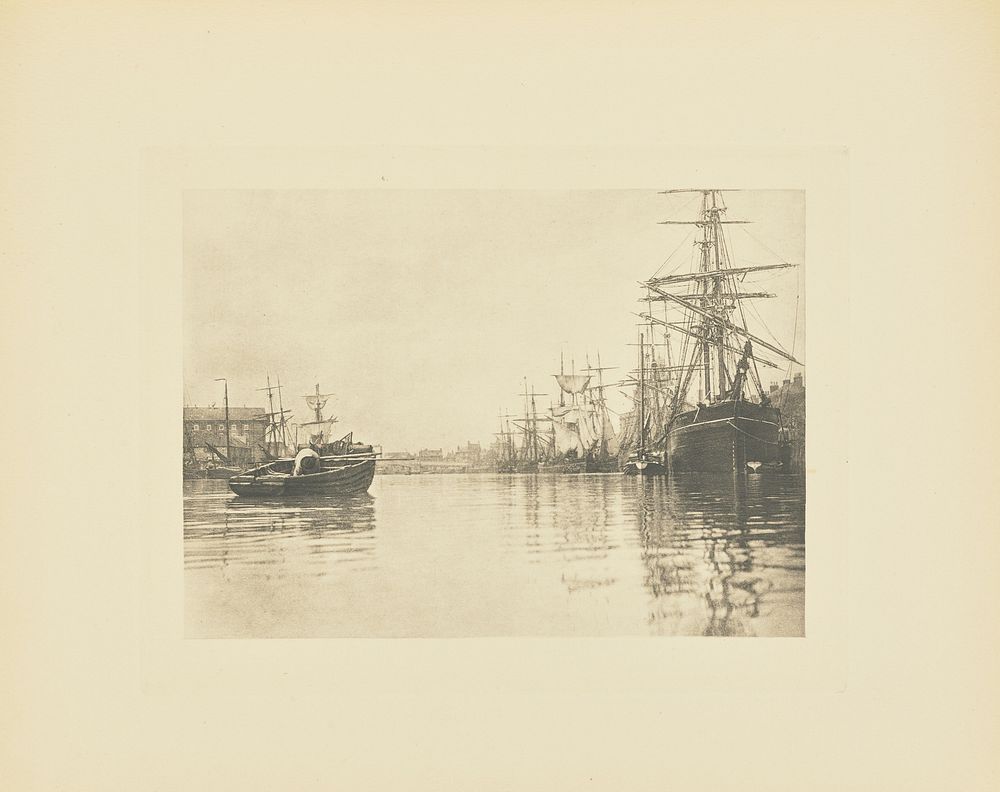 The Peaceful Harbour by Peter Henry Emerson