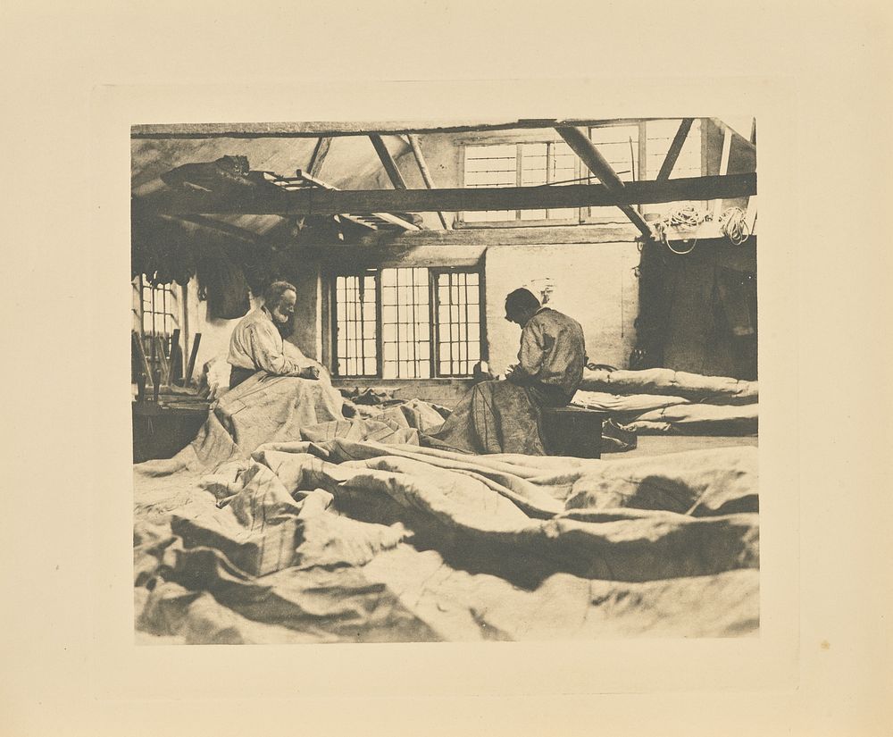 In a Sail-Loft by Peter Henry Emerson
