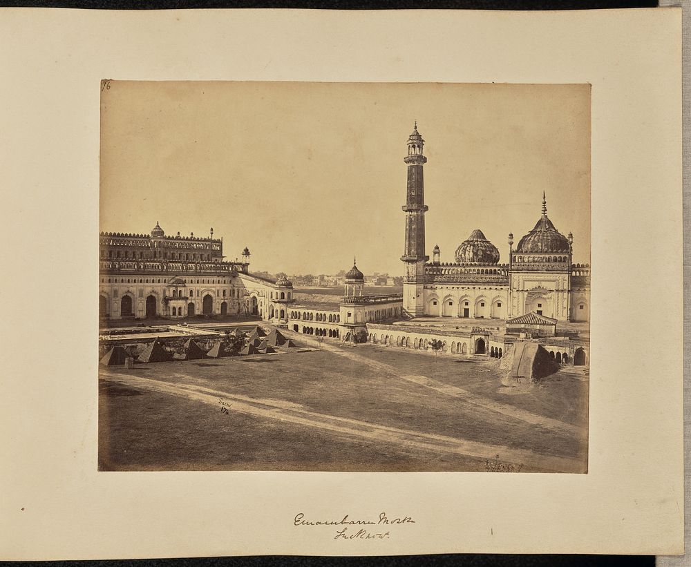 Emambarra Mosk. [sic] Lucknow by John Edward Saché