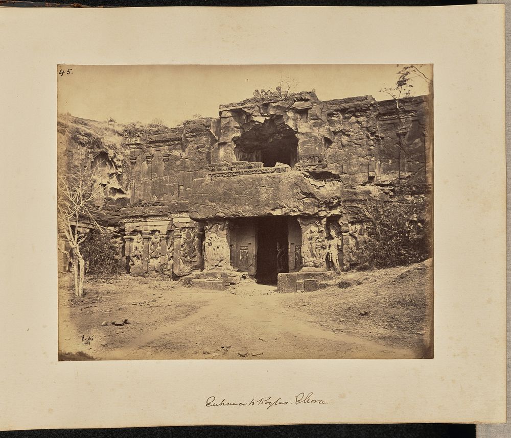 Entrance to Koylas. Ellora by John Edward Saché