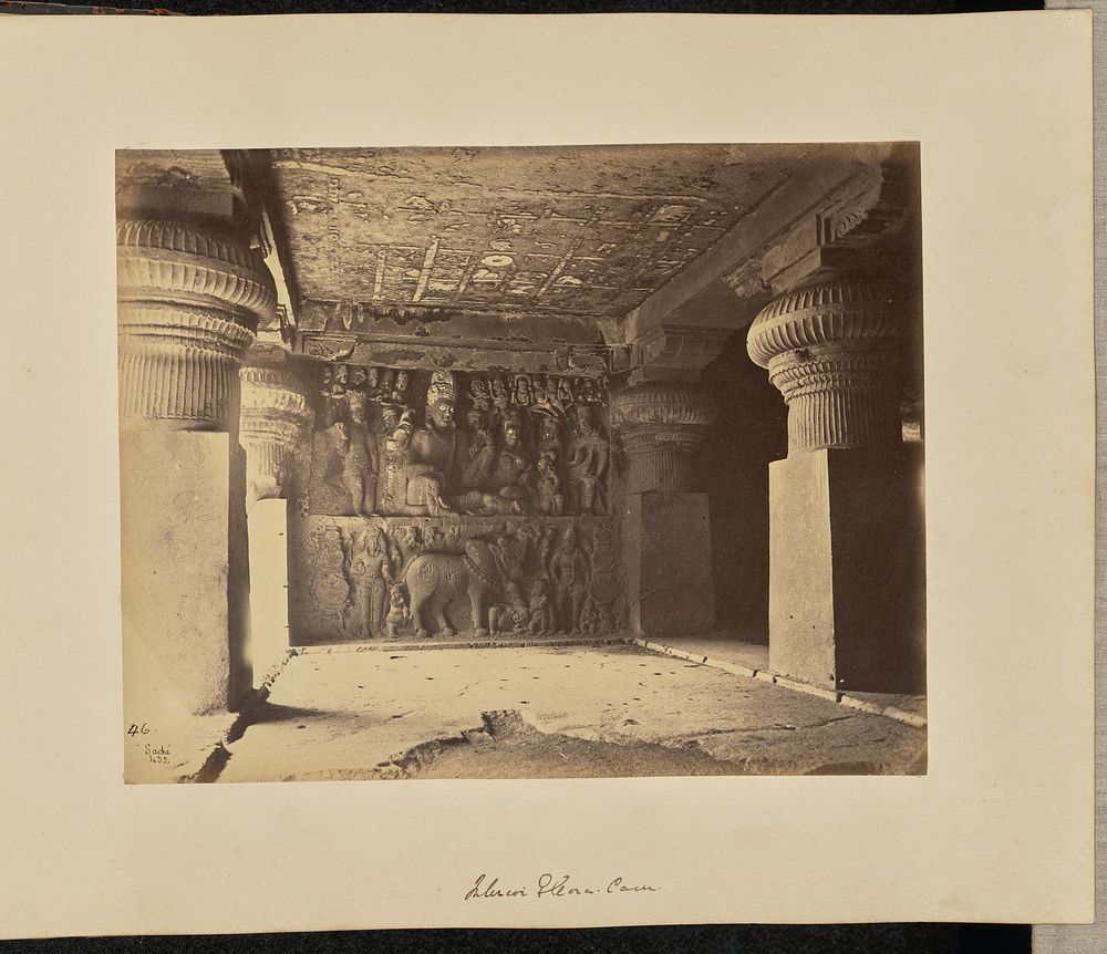 Interior Ellora Cave by John Edward Saché