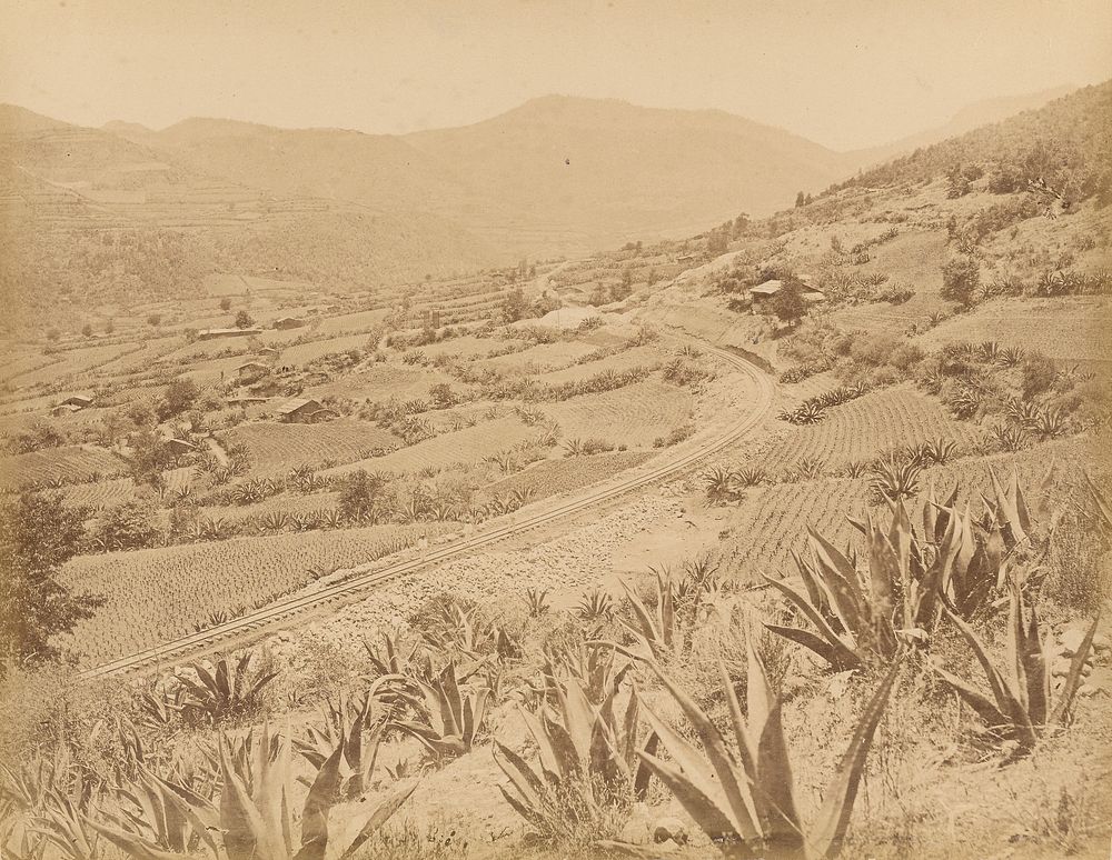 Mexico. Panoramic View of the Valley of El Laurel. by Abel Briquet