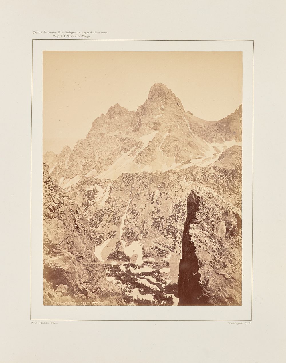Mt. Hayden or The Great Teton by William Henry Jackson