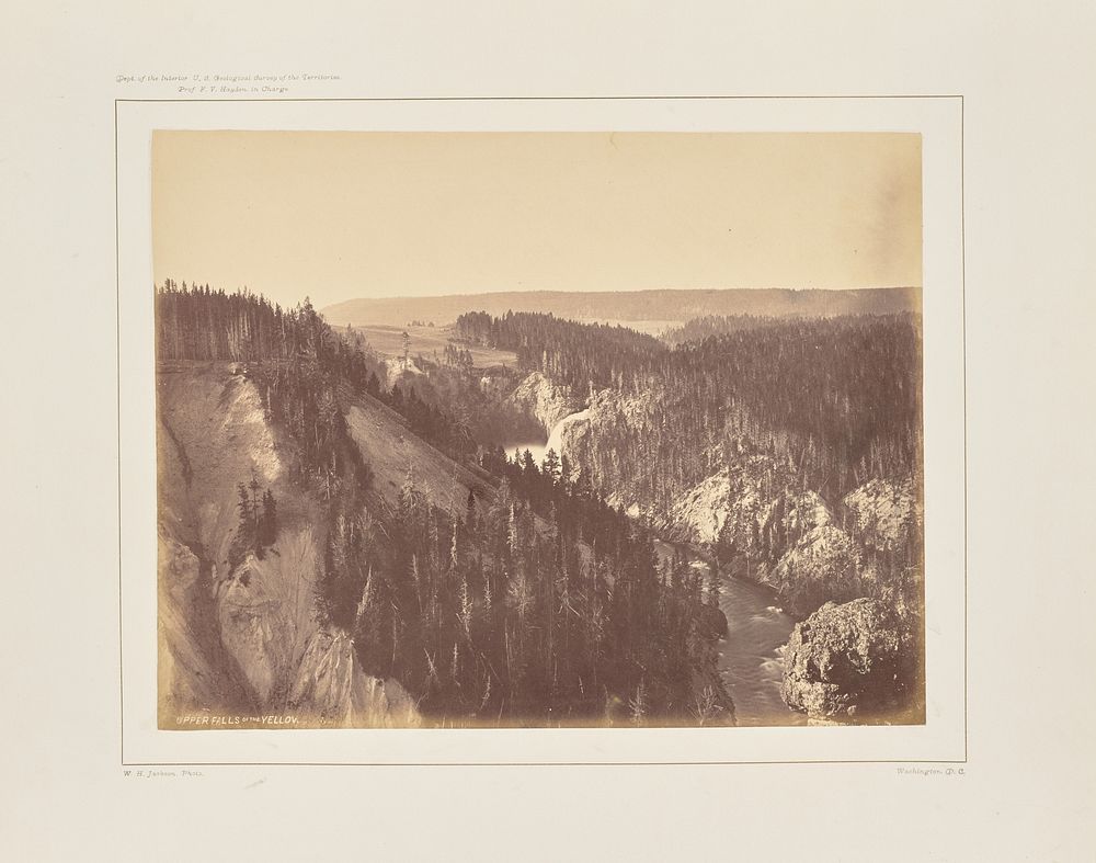 Upper Falls of the Yellowstone by William Henry Jackson