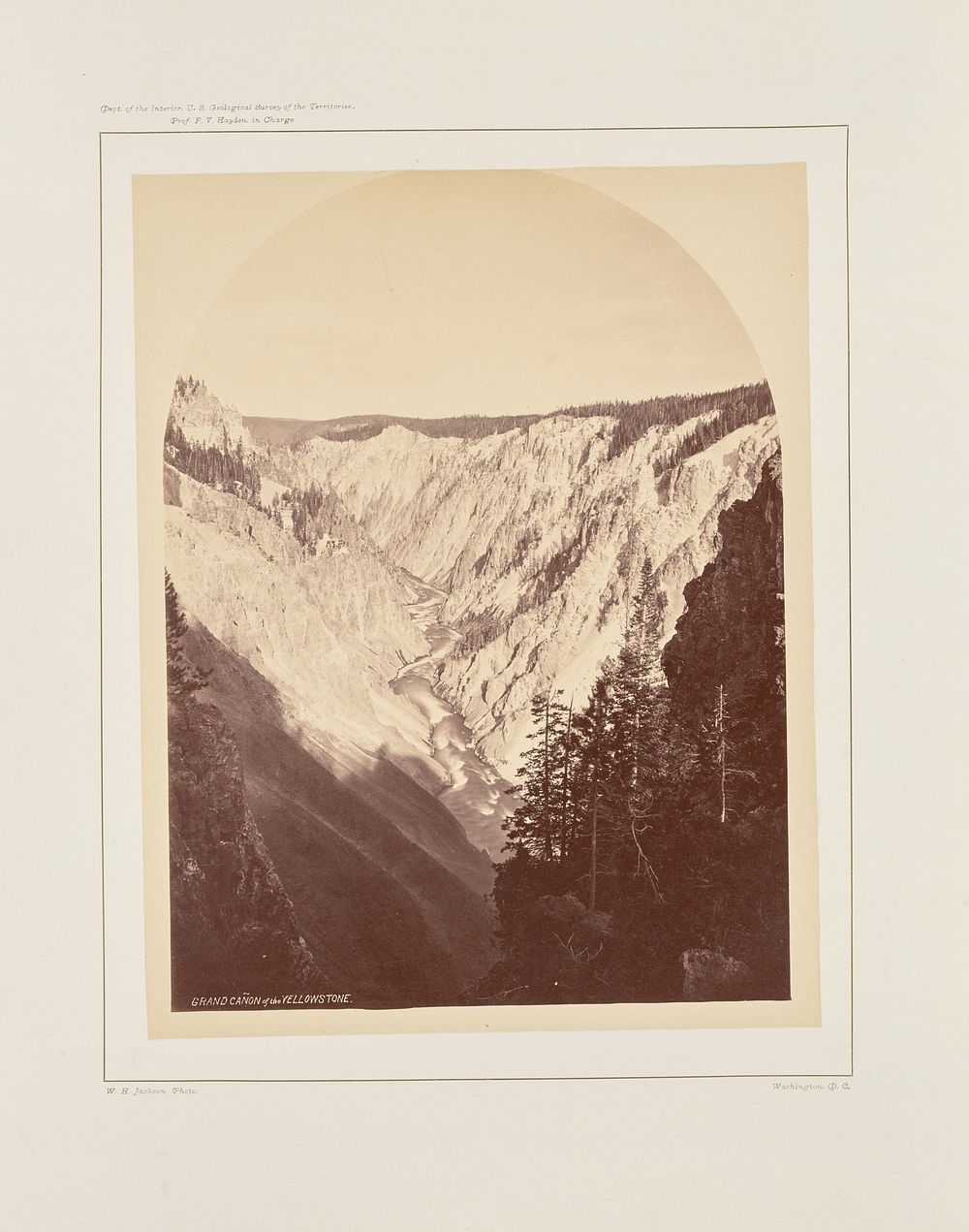 The Grand Cañon, From the Falls by William Henry Jackson