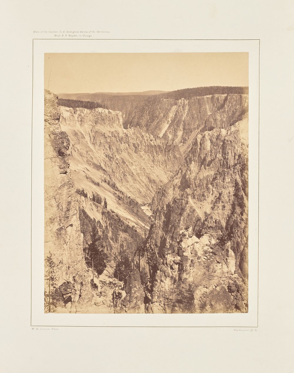 The Grand Cañon, One Mile Below the Falls by William Henry Jackson