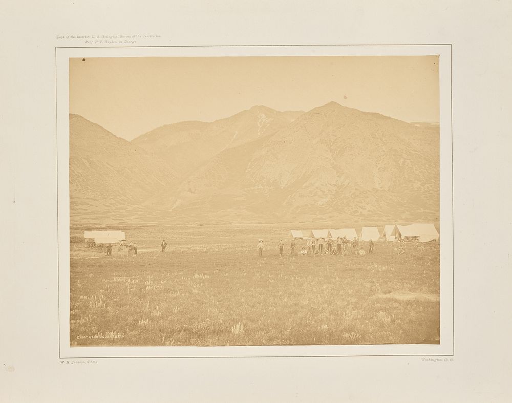 Camp of the U.S. Geological Survey at Ogden, Utah by William Henry Jackson