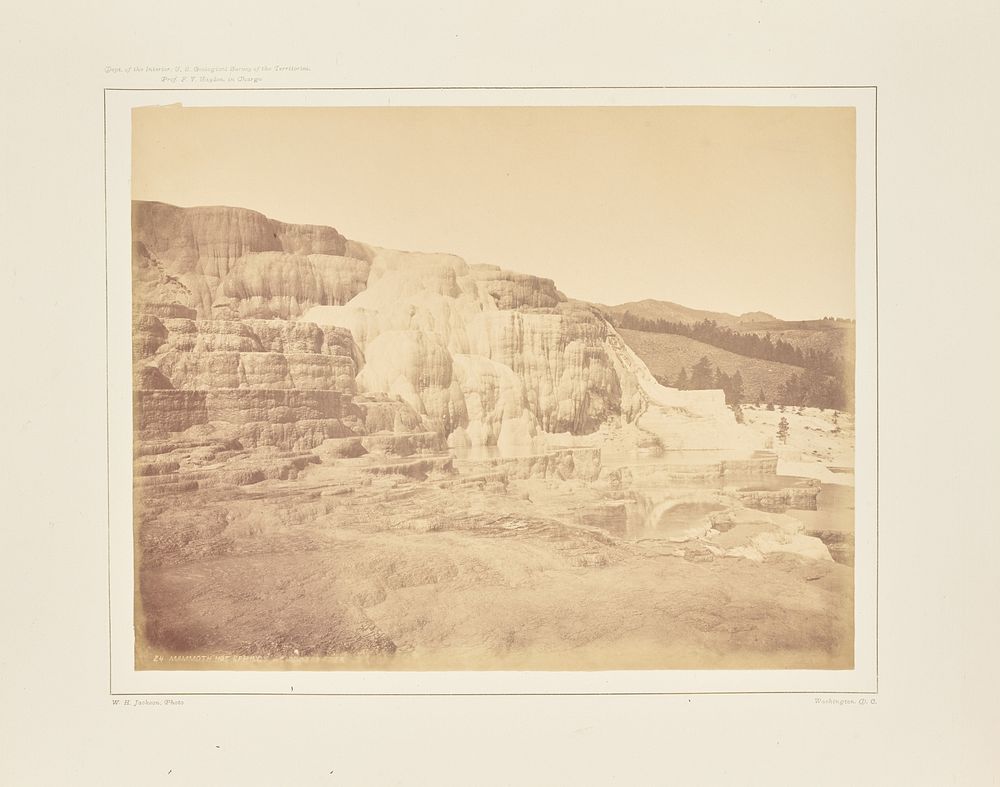Mammoth Hot Springs, Lower Basin by William Henry Jackson