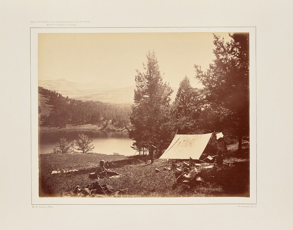 Camp on Mystic Lake by William Henry Jackson