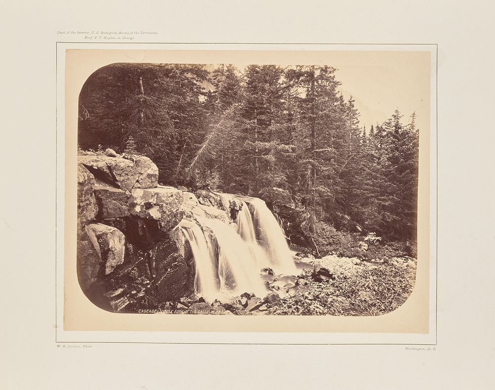 Cascade from Mount Blackmore by William Henry Jackson