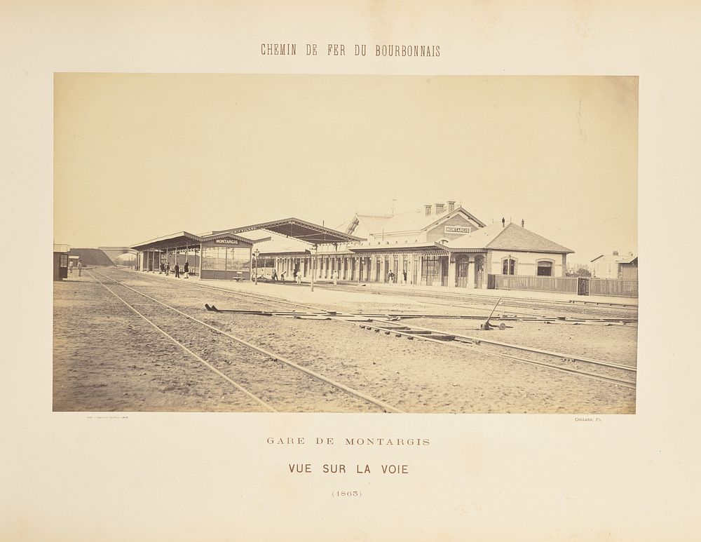 Gare de Montargis, Vue Sur la Voie by Auguste Hippolyte Collard