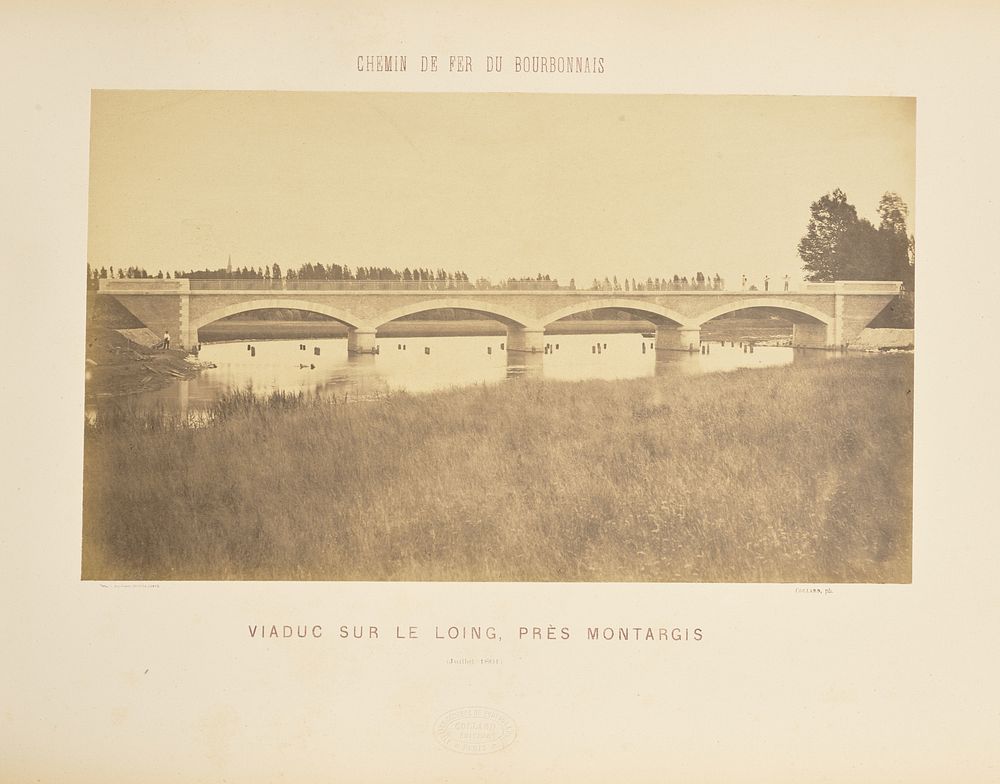 Viaduc Sur Le Loing Près Montargis by Auguste Hippolyte Collard