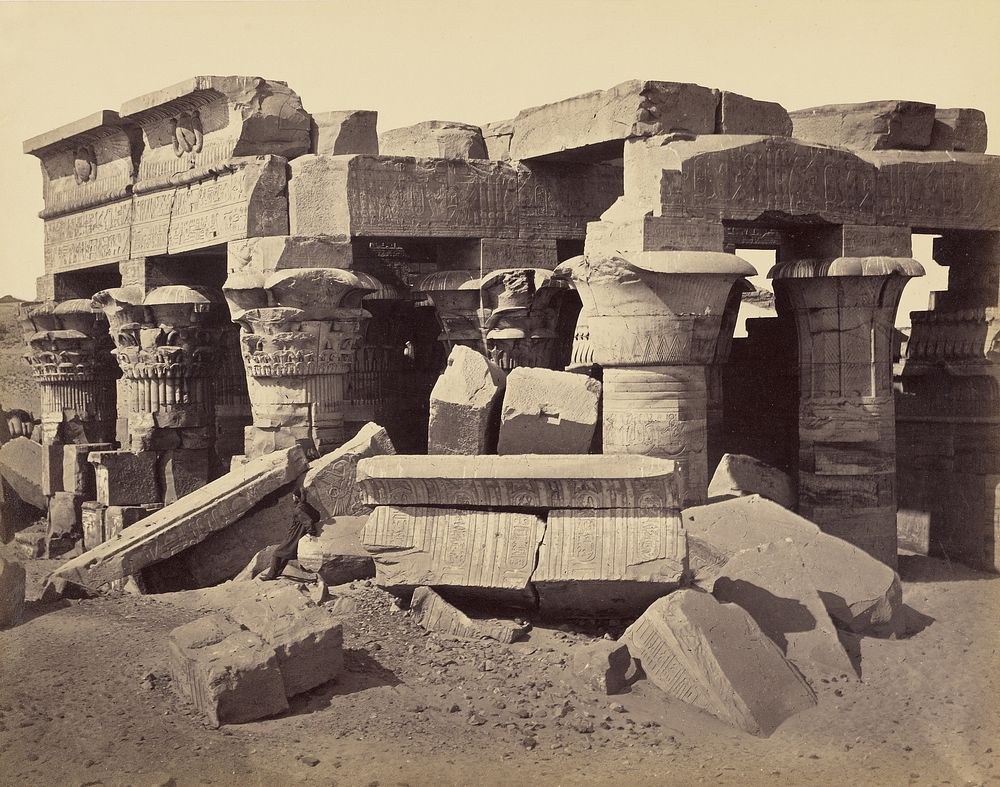 The Temple of Horus and Sobek, Kom Ombo by Francis Frith