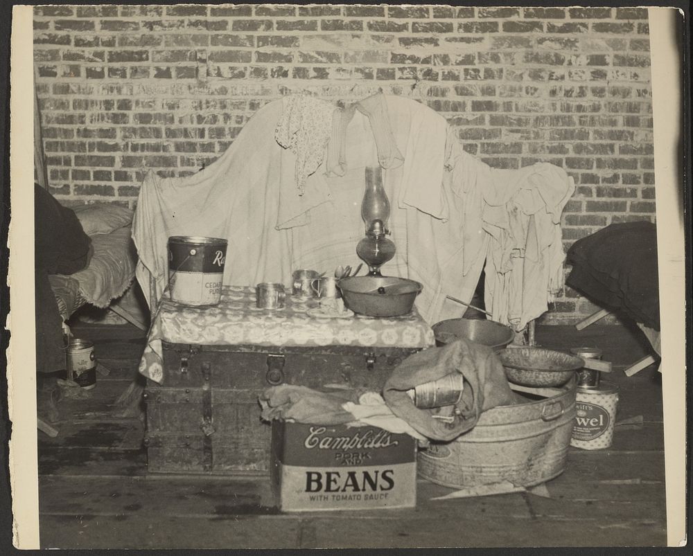 Flood Refugees' Belongings, Forrest City, Arkansas by Walker Evans