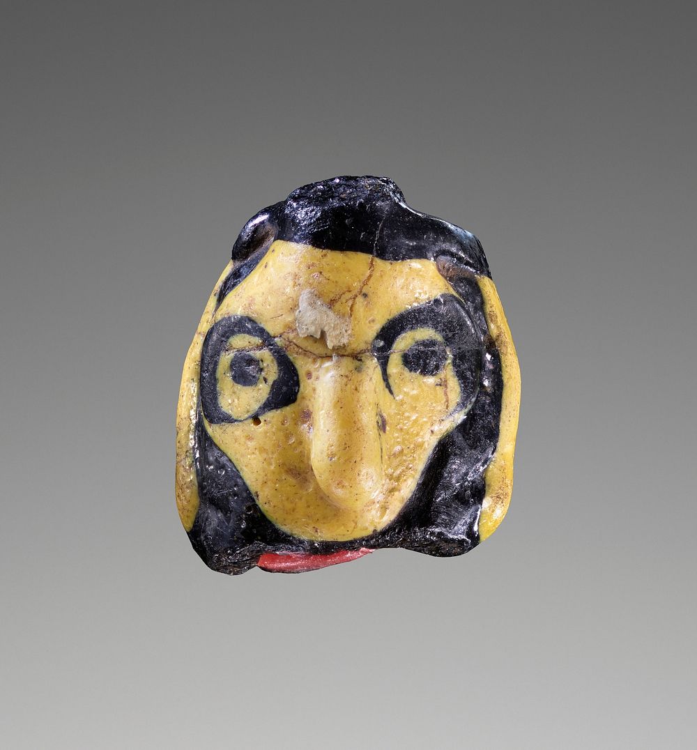 Flamed-worked Face Bead
