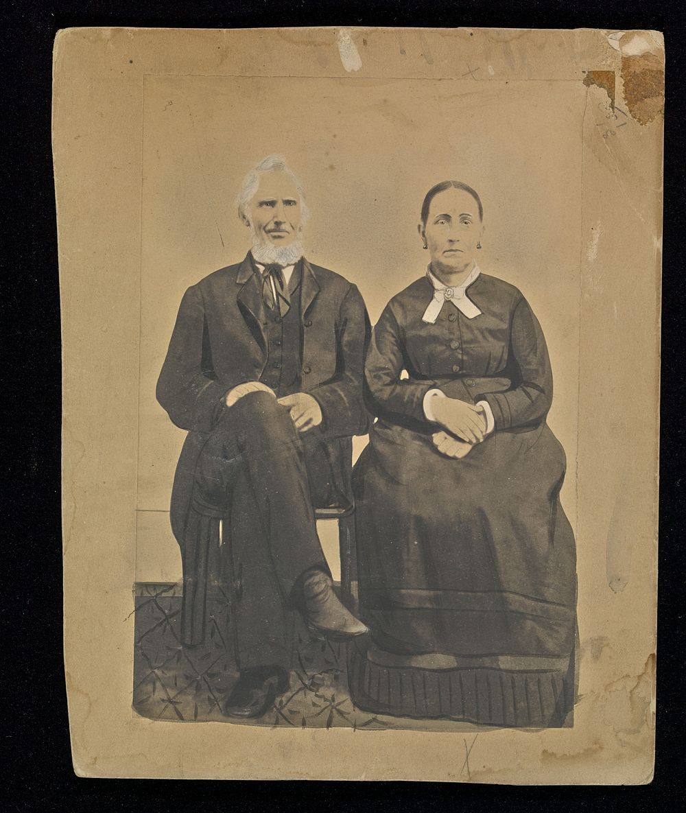 Portrait of a seated couple