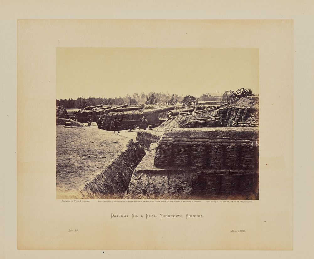 Battery No. 1, Near Yorktown, Virginia by Wood and Gibson and Alexander Gardner