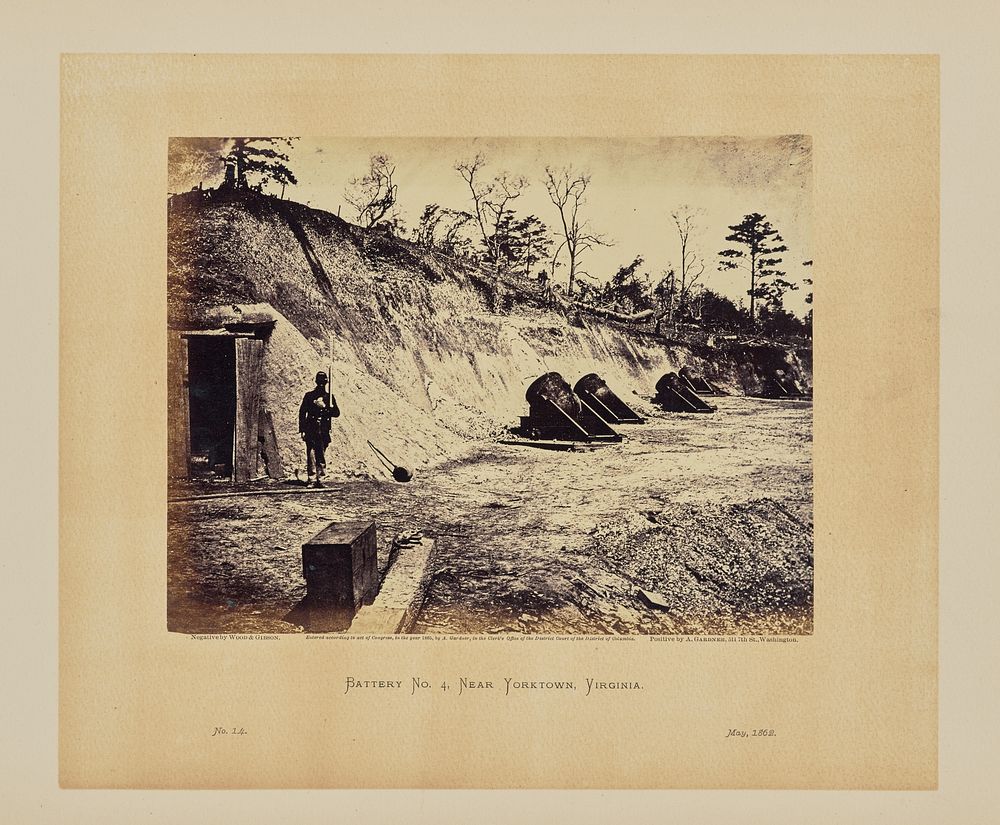 Battery No. 4, Near Yorktown, Virginia by Wood and Gibson and Alexander Gardner