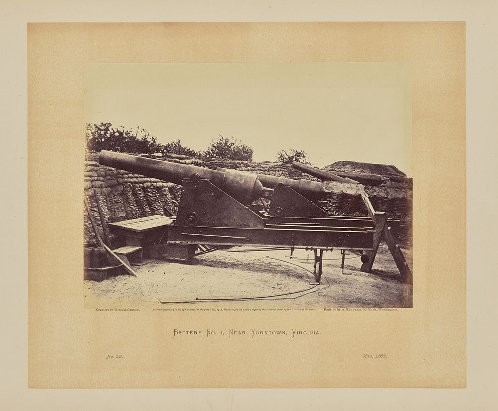 Battery No. 1, Near Yorktown, Virginia by Wood and Gibson and Alexander Gardner