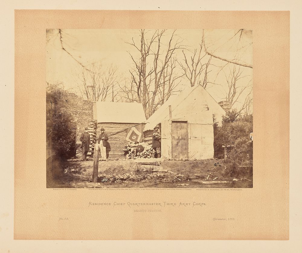 Residence Chief Quartermaster Third Army Corps, Brandy Station by James Gardner and Alexander Gardner