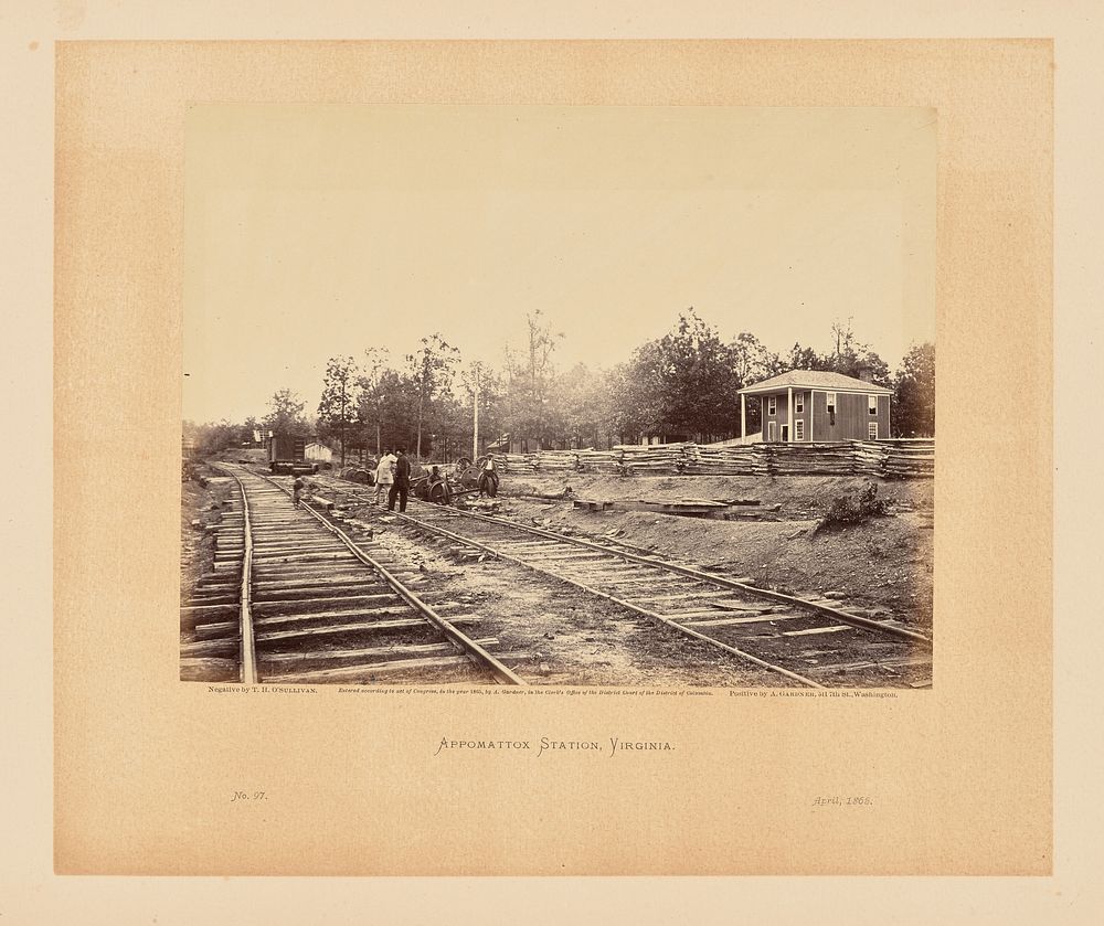Appomattox Station, Virginia by Timothy H O Sullivan and Alexander Gardner