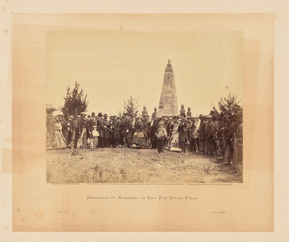 Dedication of Monument on Bull Run Battle-Field by William Morris Smith and Alexander Gardner