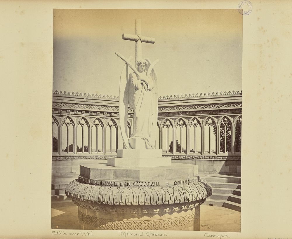 Cawnpore; The Memorial Well, from the Inside by Samuel Bourne