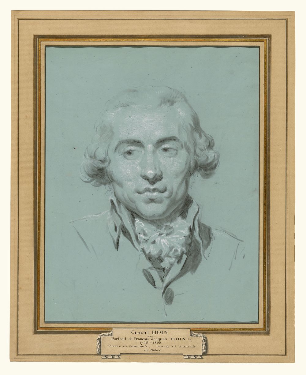 Portrait of François-Jean Hoin (1748 - 1808), the artist's brother by Claude Jean Baptiste Hoin