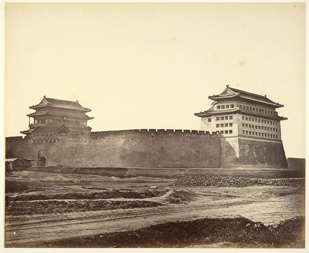 Anting Gate of Peking after the Surrender by Felice Beato and Henry Hering