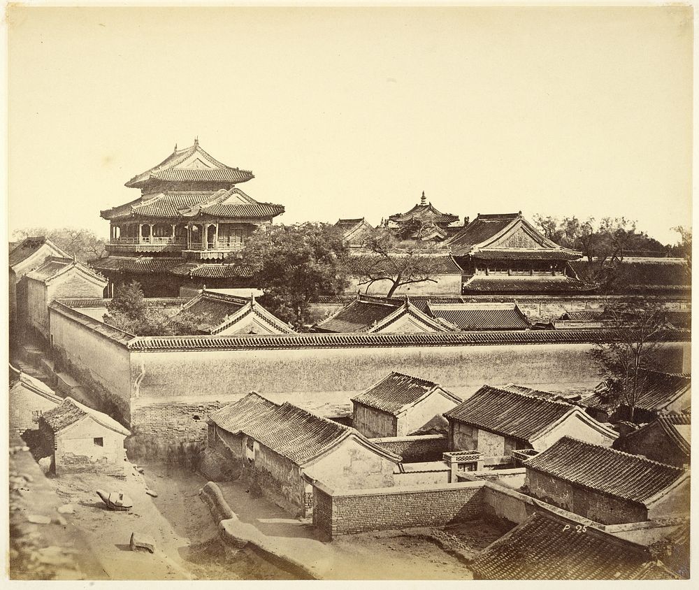 First view seen in Peking taken from Anting Gate by Felice Beato and Henry Hering