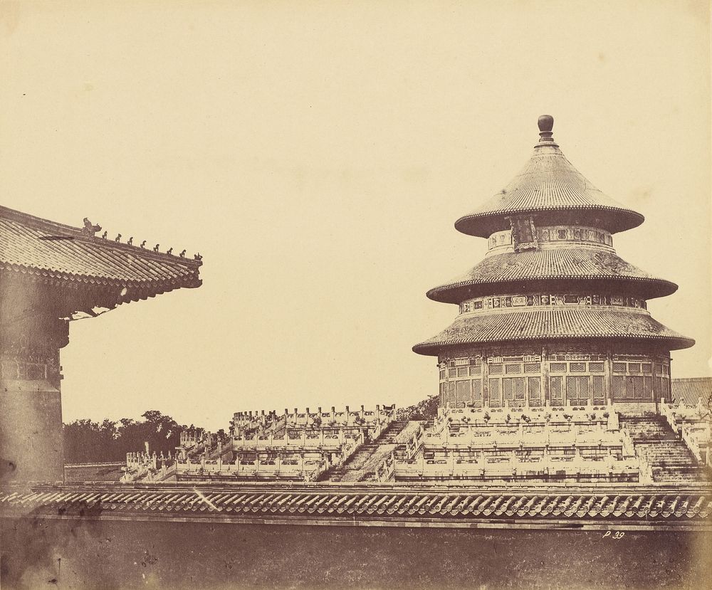 Temple of Heaven from the Place Where the Priests Are Burnt by Felice Beato and Henry Hering