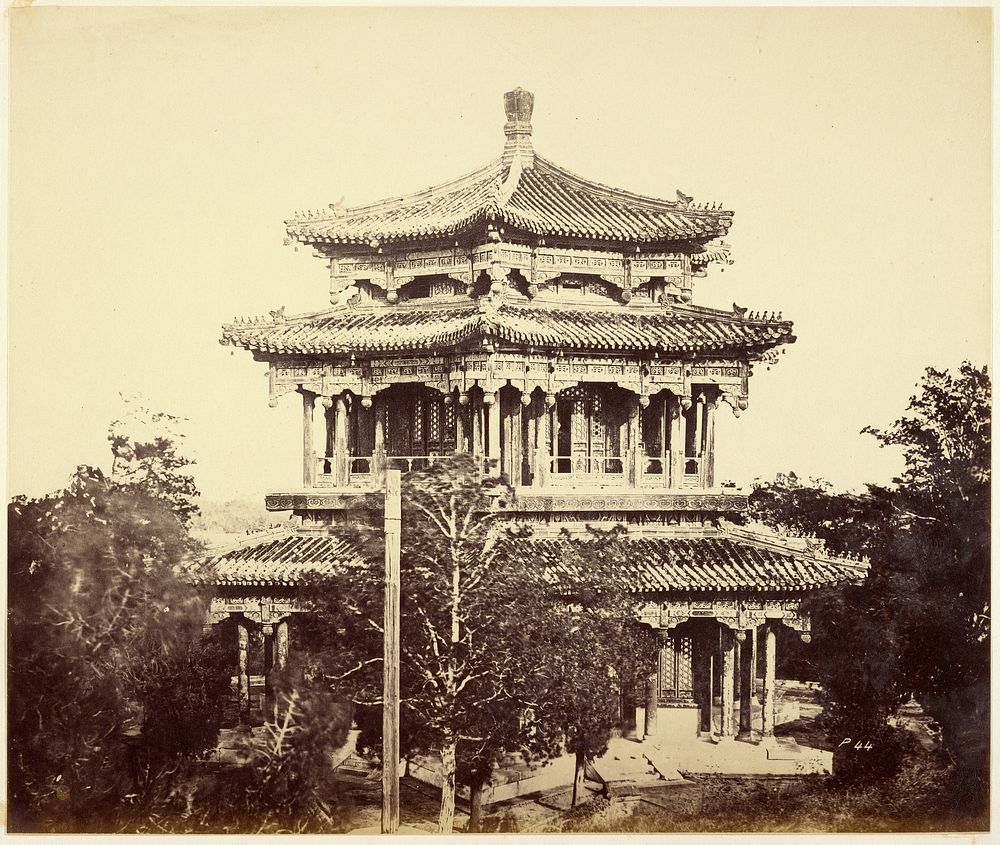 The Great Imperial Palace, Yuen-Ming-Yuen, before the Burning, Peking by Felice Beato and Henry Hering