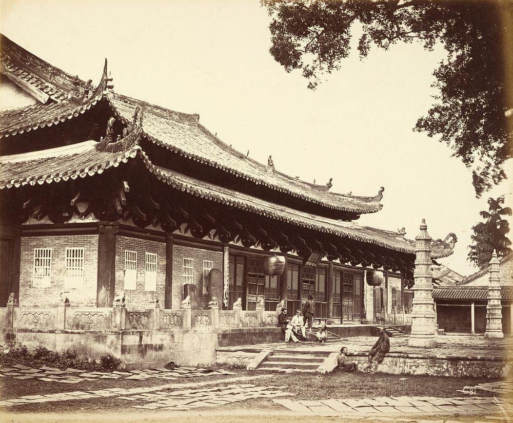 Temple in the Tartar Quarter, Canton, China by Felice Beato and Henry Hering