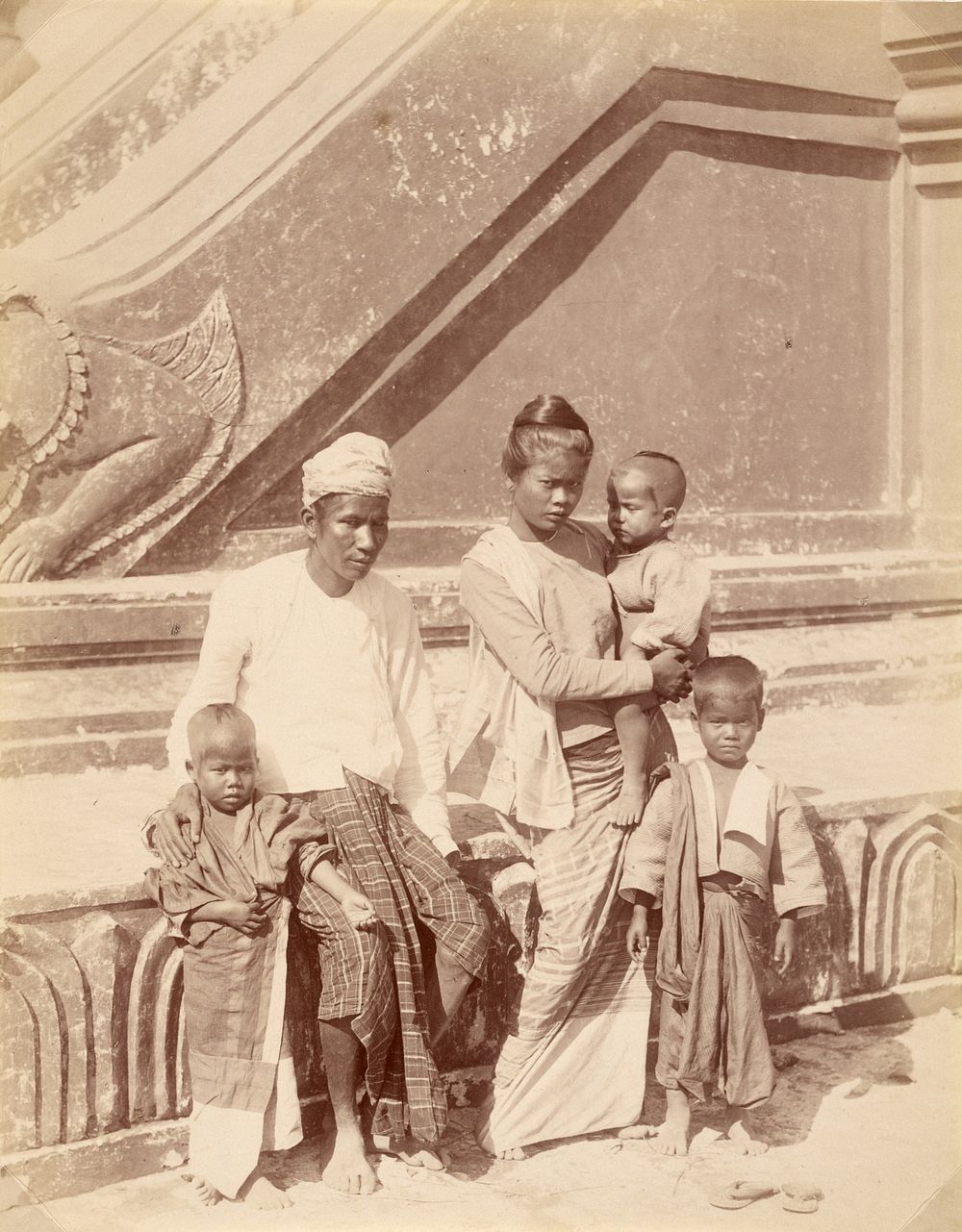 Burmese Family by Felice Beato