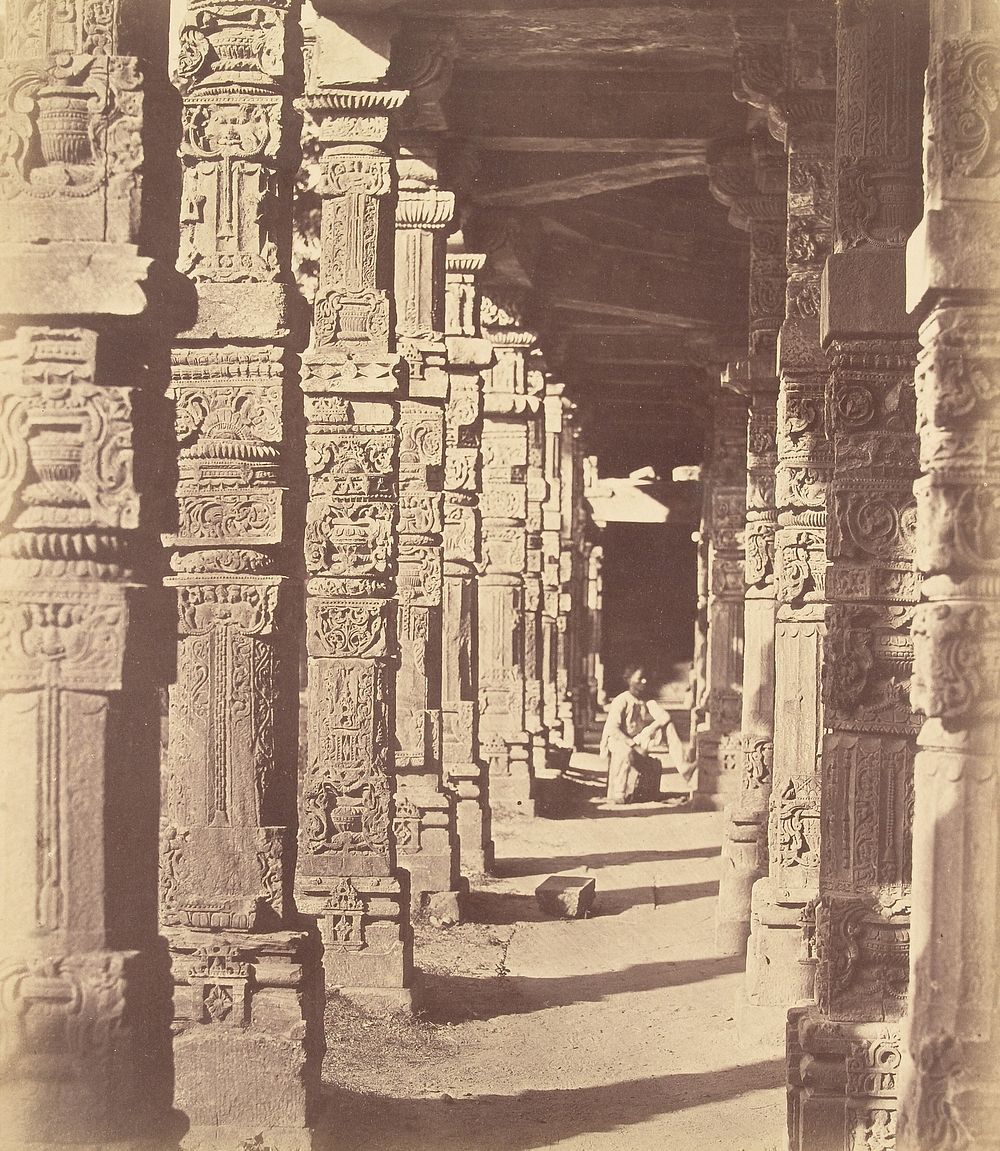 Interior of the Hindoo Temple in Kootub by Charles Moravia