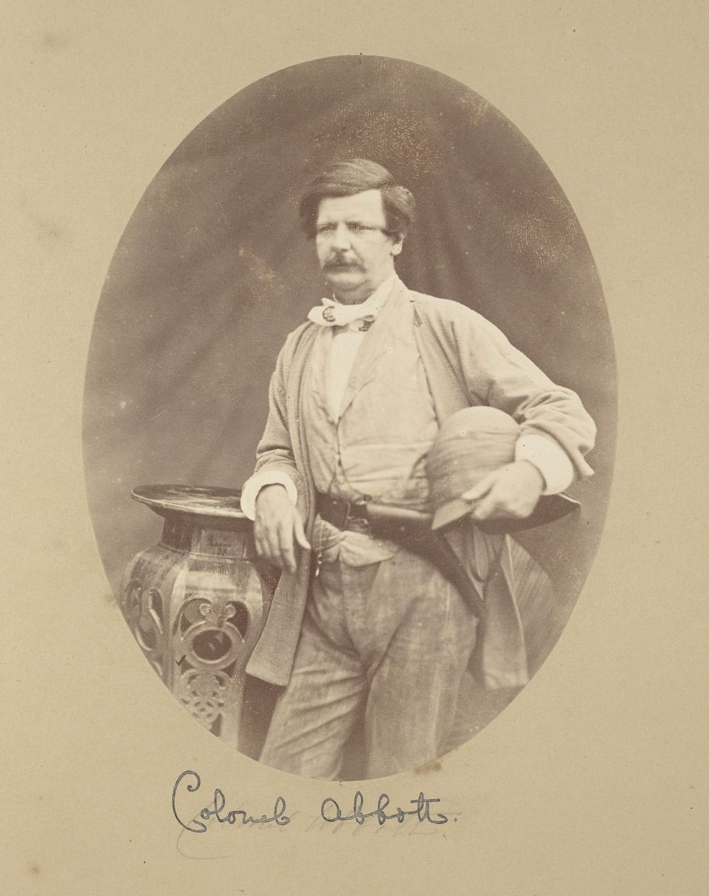 Portrait of Colonel Abbott, Inspector General of Ordnance by Felice Beato
