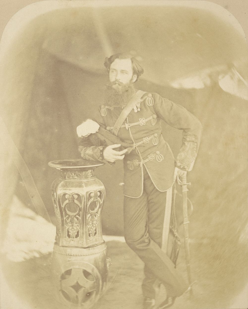Portrait of Colonel Henry Hope Crealock, Deputy Assistant, Adjutant-General by Felice Beato