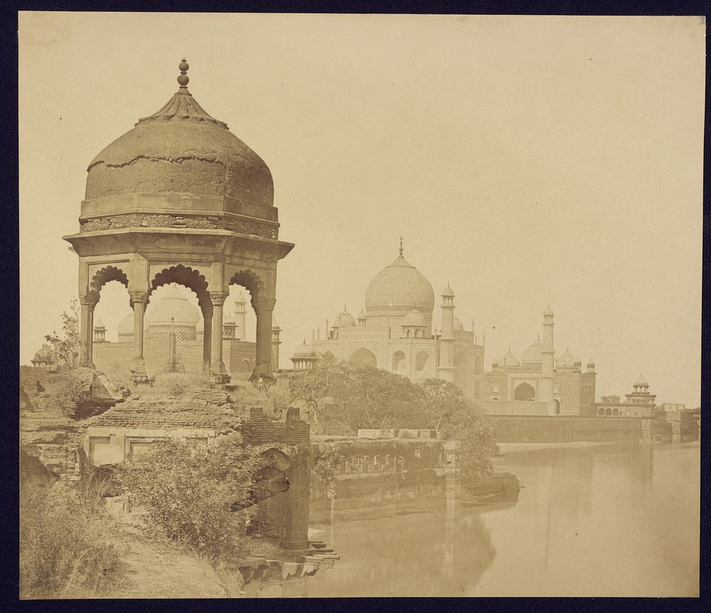 The Taj Mahal from the East by Felice Beato