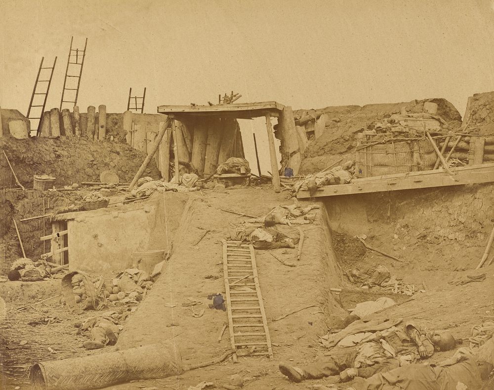 Interior of the Angle of North Fort, August 21, 1860 by Felice Beato