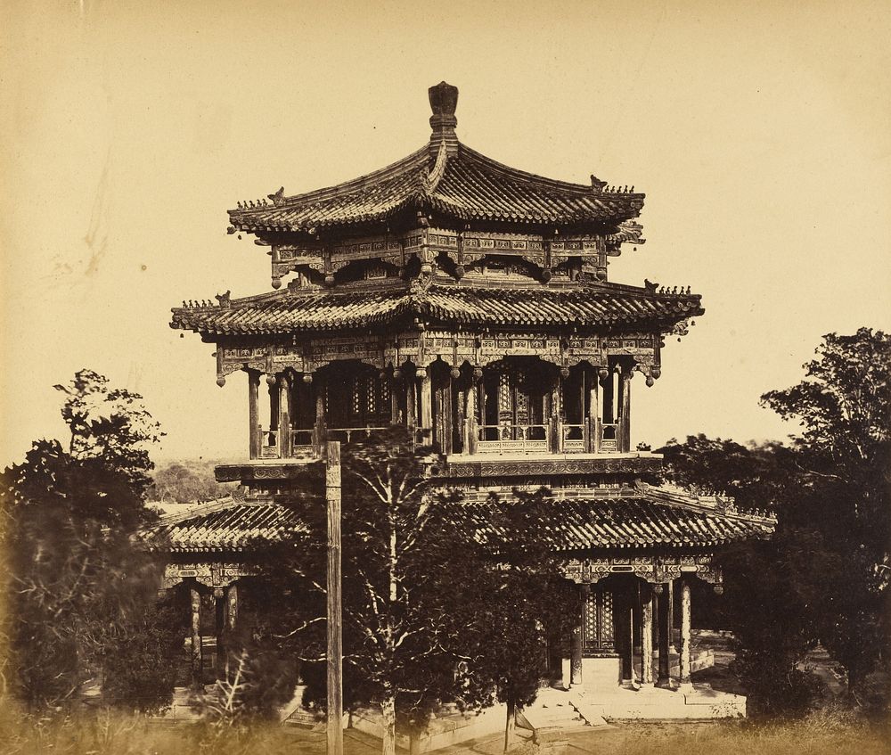 The Great Imperial Palace (Yuan Ming Yuan) Before the Burning, Pekin, October 18, 1860 by Felice Beato