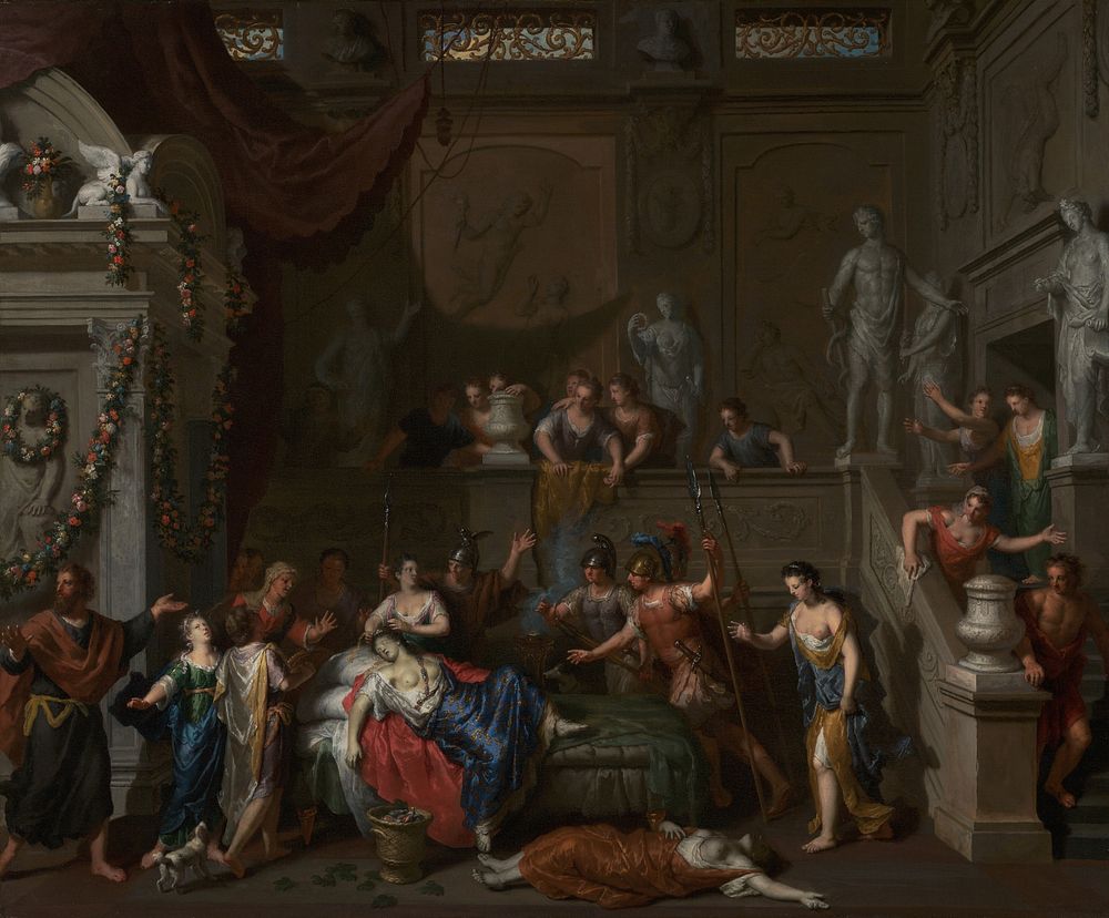The Death of Cleopatra by Gerard Hoet