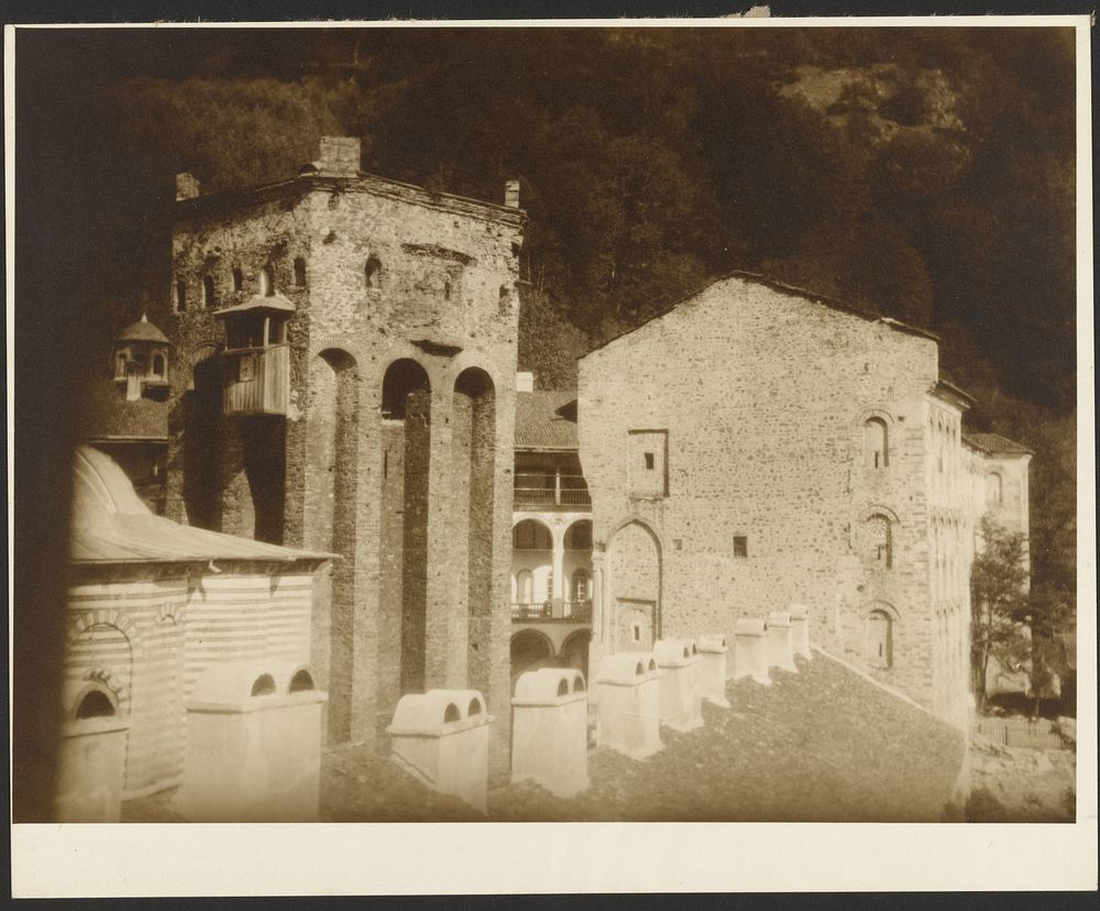 Chiliándari Monastery, Mount Athos by Alphonse Maria Mucha