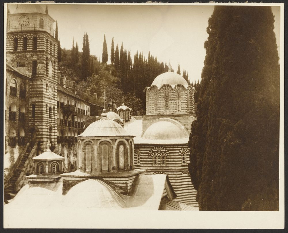 Chiliándari Monastery, Mount Athos by Alphonse Maria Mucha