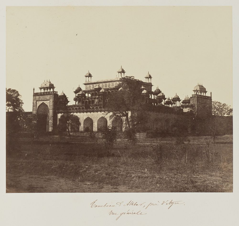 Tombeau d'Akbar, près d'Agra, Vue générale by Baron Alexis de La Grange