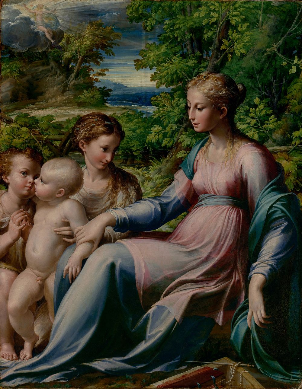 Virgin and Child with Saint John the Baptist and Mary Magdalene by Parmigianino Francesco Mazzola