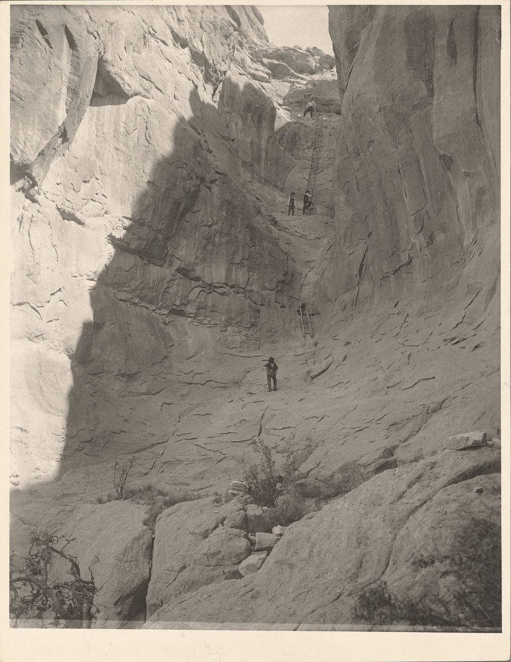 Climbing the Enchanted Mesa. Hodge Party by Adam Clark A C  Vroman