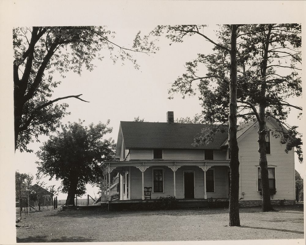 White Clapboard House, Nebraska by Dorothea Lange