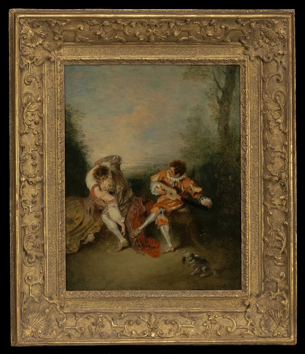 La Surprise by Jean Antoine Watteau