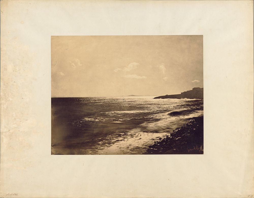 Mediterranean Sea – Mount Agde by Gustave Le Gray