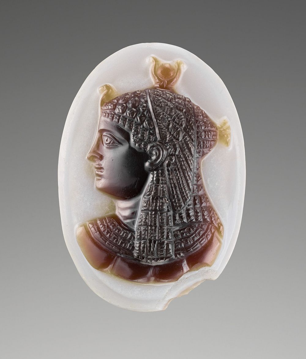 Cameo with Bust of the Goddess Isis with Modern Mount